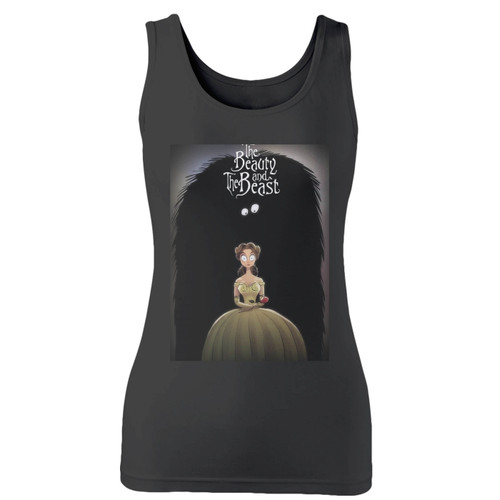 High quality print of this slim fit the beauty and the beast women tank top will turn heads. And bystanders won't be disappointed - the racerback cut looks good one any woman's shoulders.
