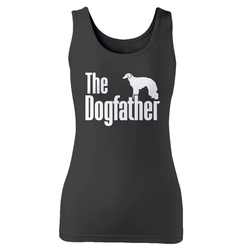 High quality print of this slim fit the dogfather silken windhound women tank top will turn heads. And bystanders won't be disappointed - the racerback cut looks good one any woman's shoulders.