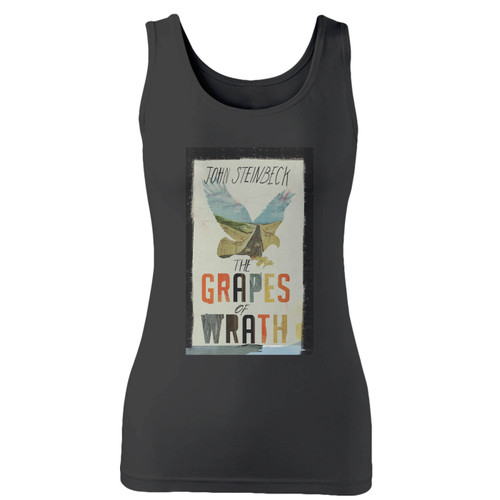 High quality print of this slim fit the grapes of wrath women tank top will turn heads. And bystanders won't be disappointed - the racerback cut looks good one any woman's shoulders.