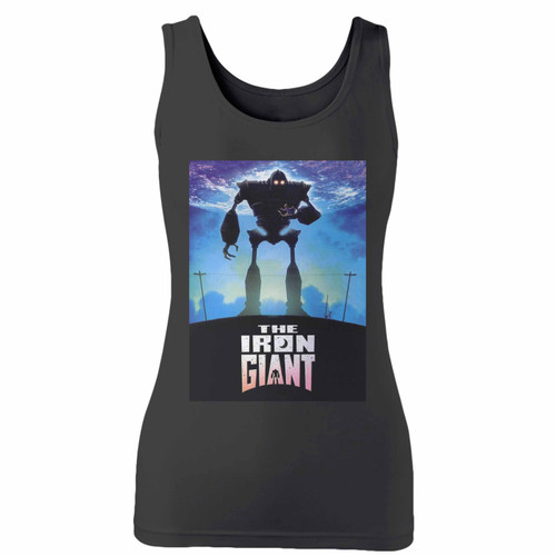High quality print of this slim fit the iron giant movie women tank top will turn heads. And bystanders won't be disappointed - the racerback cut looks good one any woman's shoulders.