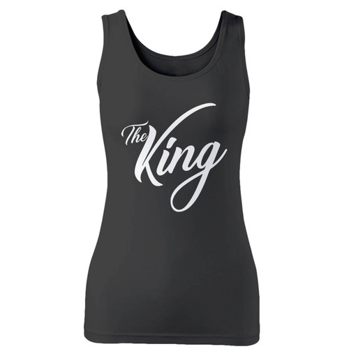 High quality print of this slim fit the king women tank top will turn heads. And bystanders won't be disappointed - the racerback cut looks good one any woman's shoulders.