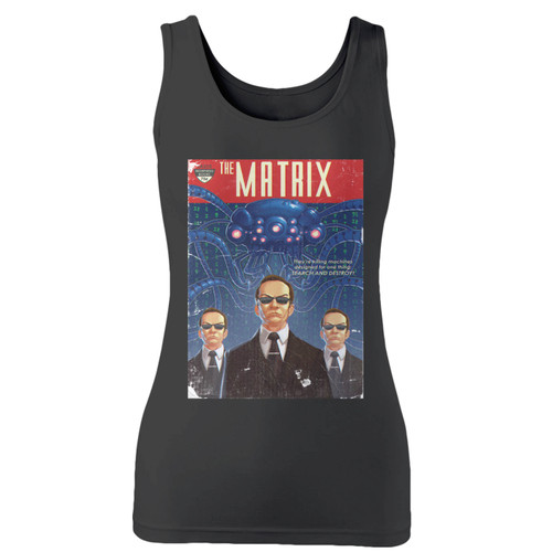 High quality print of this slim fit the matrix movie women tank top will turn heads. And bystanders won't be disappointed - the racerback cut looks good one any woman's shoulders.