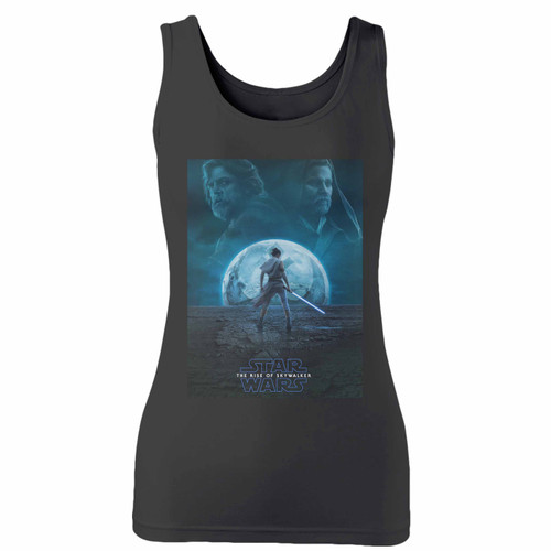 High quality print of this slim fit the rise of skywalker 2 inspired women tank top will turn heads. And bystanders won't be disappointed - the racerback cut looks good one any woman's shoulders.