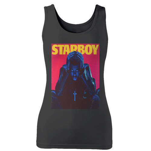 High quality print of this slim fit the weeknd starboy women tank top will turn heads. And bystanders won't be disappointed - the racerback cut looks good one any woman's shoulders.
