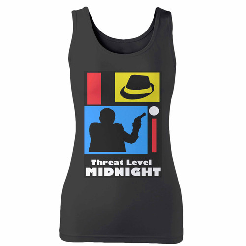 High quality print of this slim fit threat level midnight natasha matthews women tank top will turn heads. And bystanders won't be disappointed - the racerback cut looks good one any woman's shoulders.