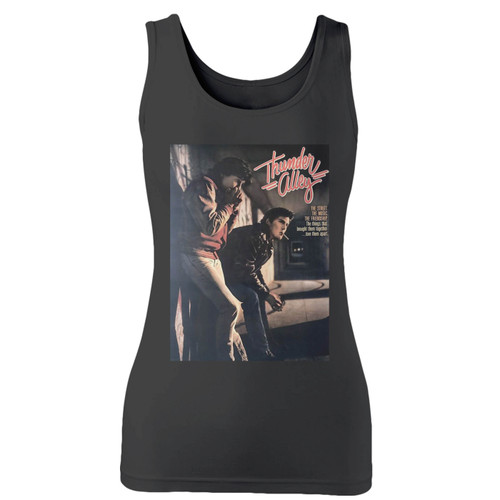 High quality print of this slim fit thunder alley 1 women tank top will turn heads. And bystanders won't be disappointed - the racerback cut looks good one any woman's shoulders.