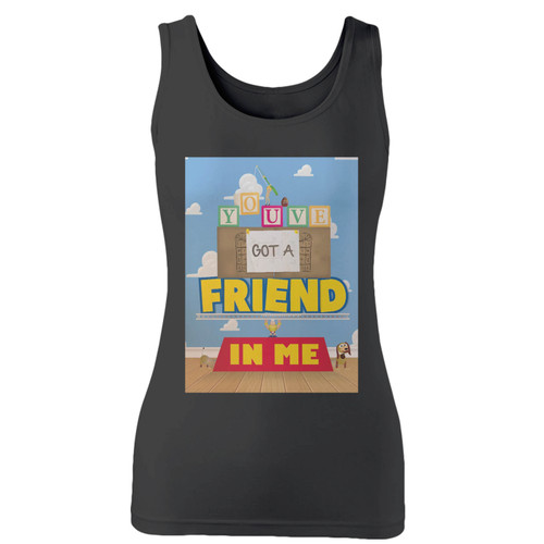 High quality print of this slim fit toy story disney quotes women tank top will turn heads. And bystanders won't be disappointed - the racerback cut looks good one any woman's shoulders.