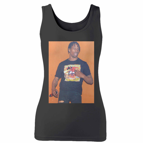 High quality print of this slim fit travis scott 2014 women tank top will turn heads. And bystanders won't be disappointed - the racerback cut looks good one any woman's shoulders.