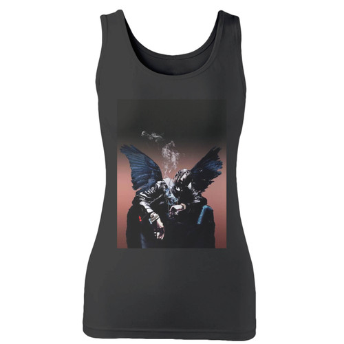 High quality print of this slim fit travis scott birds in the trap sing mcknight album women tank top will turn heads. And bystanders won't be disappointed - the racerback cut looks good one any woman's shoulders.