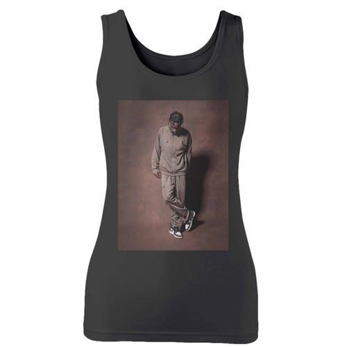 High quality print of this slim fit travis scott jordan 1 women tank top will turn heads. And bystanders won't be disappointed - the racerback cut looks good one any woman's shoulders.