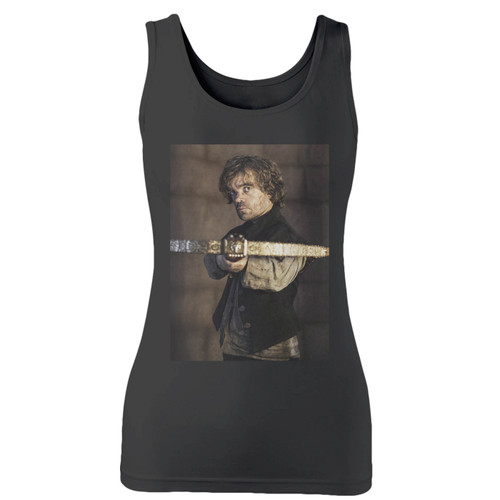 High quality print of this slim fit tyrion lannister revenge women tank top will turn heads. And bystanders won't be disappointed - the racerback cut looks good one any woman's shoulders.