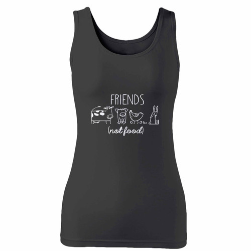 High quality print of this slim fit vegan shirt vegetarian women tank top will turn heads. And bystanders won't be disappointed - the racerback cut looks good one any woman's shoulders.