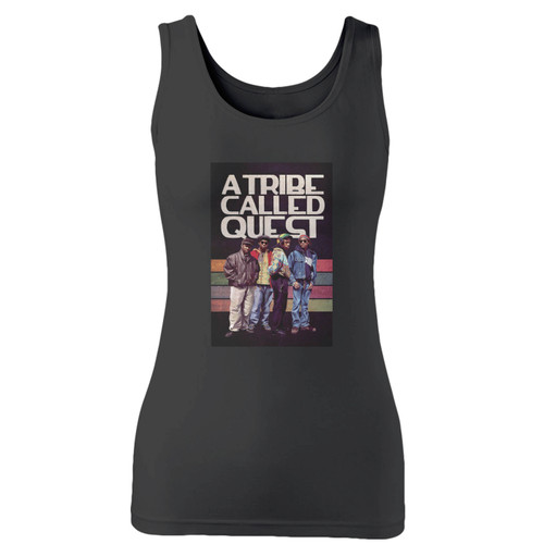 High quality print of this slim fit vintage a tribe called quest hip hop retro women tank top will turn heads. And bystanders won't be disappointed - the racerback cut looks good one any woman's shoulders.