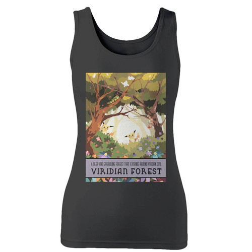 High quality print of this slim fit viridian forest women tank top will turn heads. And bystanders won't be disappointed - the racerback cut looks good one any woman's shoulders.