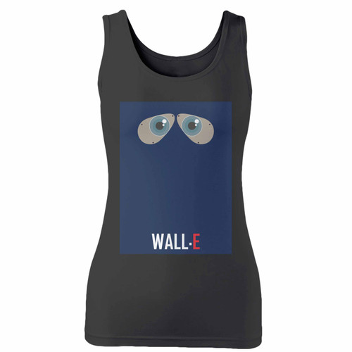 High quality print of this slim fit wall-e eyes women tank top will turn heads. And bystanders won't be disappointed - the racerback cut looks good one any woman's shoulders.