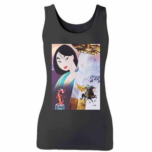 High quality print of this slim fit walt disney mulan women tank top will turn heads. And bystanders won't be disappointed - the racerback cut looks good one any woman's shoulders.