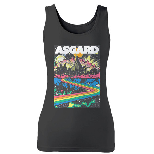 High quality print of this slim fit welcome to asgard women tank top will turn heads. And bystanders won't be disappointed - the racerback cut looks good one any woman's shoulders.