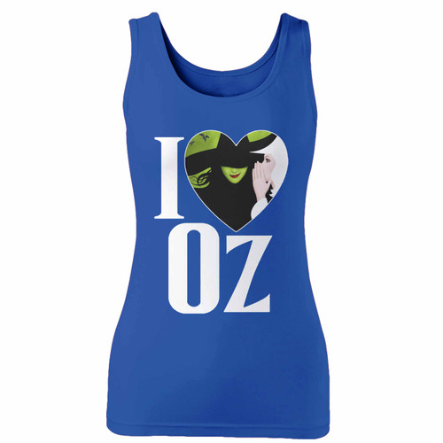 High quality print of this slim fit wicked i love oz musical women tank top will turn heads. And bystanders won't be disappointed - the racerback cut looks good one any woman's shoulders.