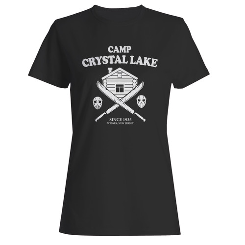 These are camp crystal lake custom women t shirt that are cute tied to the side or paired with a cardigan or jacket for a more styled look. So comfy and classic, they are sure to make your vacation extra magical.