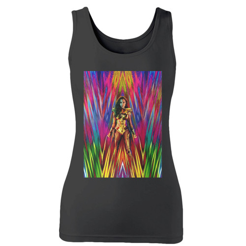 High quality print of this slim fit wonder woman 1984 coming in 2020 women tank top will turn heads. And bystanders won't be disappointed - the racerback cut looks good one any woman's shoulders.