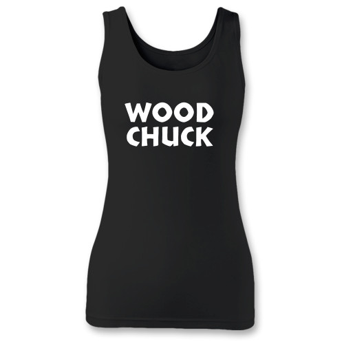 High quality print of this slim fit woodchuck women tank top will turn heads. And bystanders won't be disappointed - the racerback cut looks good one any woman's shoulders. High quality print of this slim fit woodchuck women tank top will turn heads. And bystanders won't be disappointed - the racerback cut looks good one any woman's shoulders.