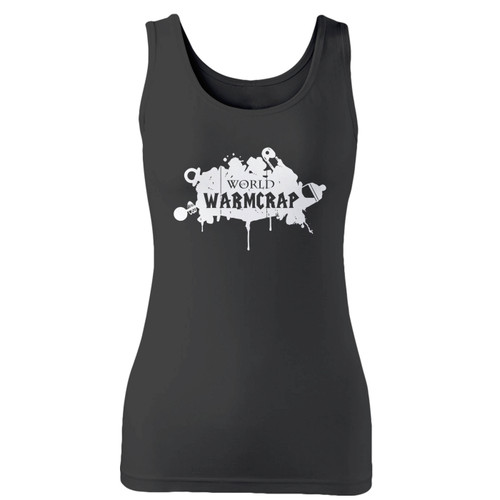 High quality print of this slim fit world of warmcrap women tank top will turn heads. And bystanders won't be disappointed - the racerback cut looks good one any woman's shoulders.