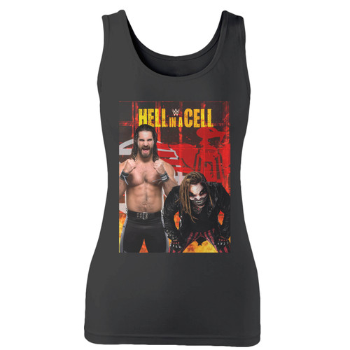 High quality print of this slim fit wwe hell in a cell final round women tank top will turn heads. And bystanders won't be disappointed - the racerback cut looks good one any woman's shoulders. High quality print of this slim fit wwe hell in a cell final round women tank top will turn heads. And bystanders won't be disappointed - the racerback cut looks good one any woman's shoulders.