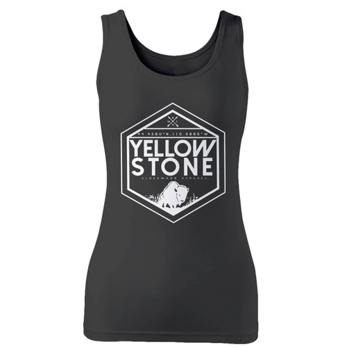 High quality print of this slim fit yellowstone national park women tank top will turn heads. And bystanders won't be disappointed - the racerback cut looks good one any woman's shoulders.