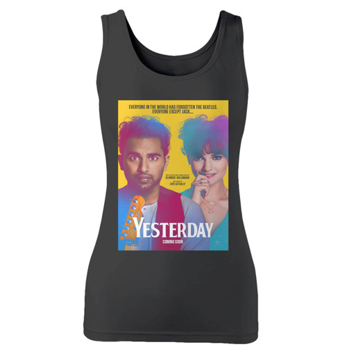 High quality print of this slim fit yesterday movie women tank top will turn heads. And bystanders won't be disappointed - the racerback cut looks good one any woman's shoulders.