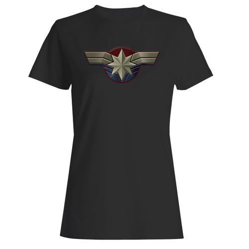 These are captain marvel logo women t shirt that are cute tied to the side or paired with a cardigan or jacket for a more styled look. So comfy and classic, they are sure to make your vacation extra magical.