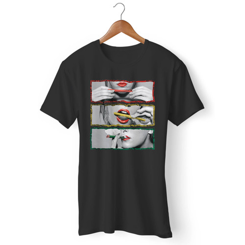 Rolling Blunt Marijuana Leaf Weed Pot Kush Dope High Men T Shirt