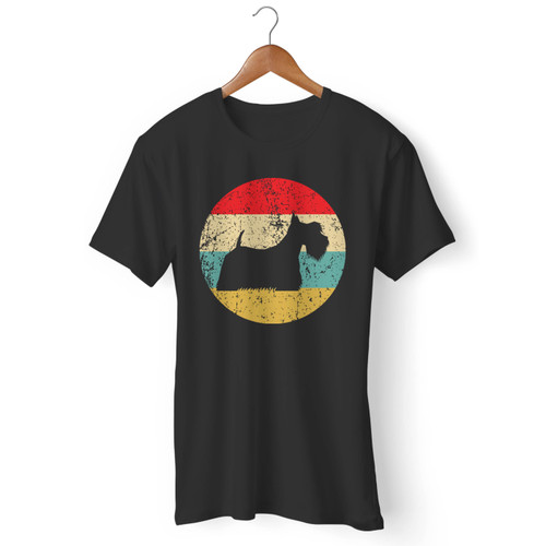 Scottish Terrier Dog Silhouette Icon Men T Shirt