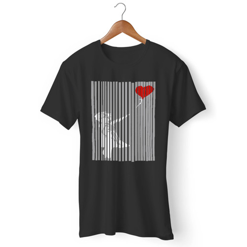 Shredded Banksy Girl With Balloon Contemporary Street Art Lover Men T Shirt