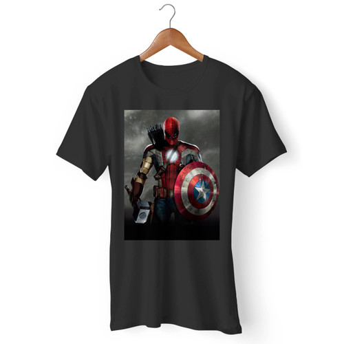 Spiderman Full Armor Avengers Men T Shirt