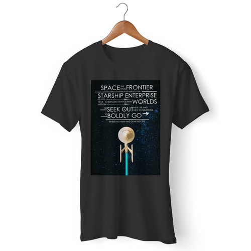 Star Trek Captains Oath Mission Oath Quote Men T Shirt
