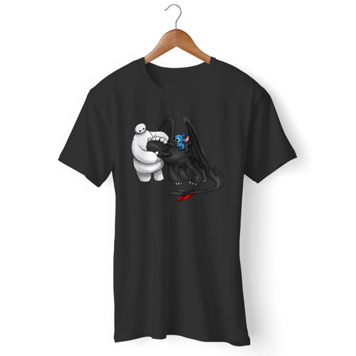 Stitch With Toothless Funny Men T Shirt