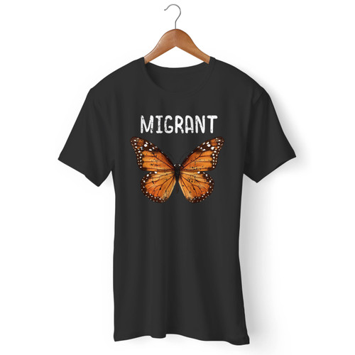 Support Immigrants Butterfly Monarch Design Men T Shirt