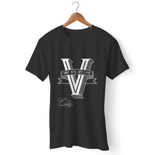 V Bts Member Logo Series Men T Shirt