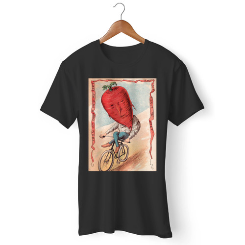 Vegetable People Beet Riding A Bicycle Men T Shirt