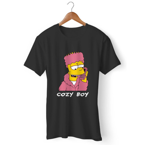 Bart Simpson Cozy Boy Men T Shirt