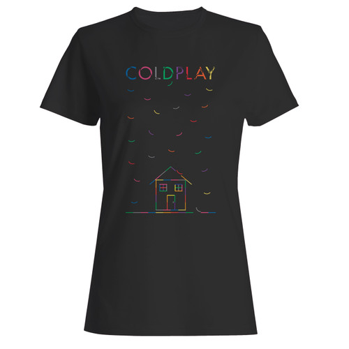 These are coldplay home rainbow women t shirt that are cute tied to the side or paired with a cardigan or jacket for a more styled look. So comfy and classic, they are sure to make your vacation extra magical.