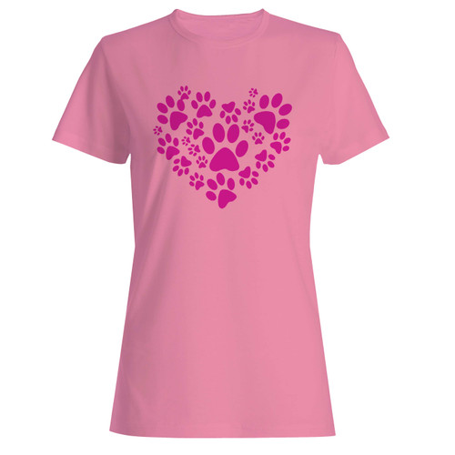 These are paw heart dog lover women t shirt that are cute tied to the side or paired with a cardigan or jacket for a more styled look. So comfy and classic, they are sure to make your vacation extra magical.
