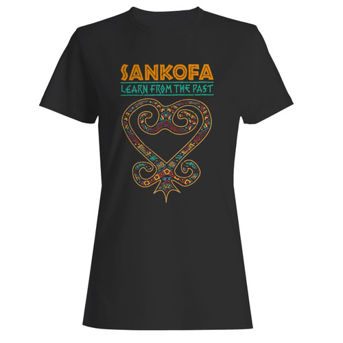 These are sankofa african heart symbol women t shirt that are cute tied to the side or paired with a cardigan or jacket for a more styled look. So comfy and classic, they are sure to make your vacation extra magical.