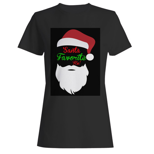 These are santa claus favourite ho women t shirt that are cute tied to the side or paired with a cardigan or jacket for a more styled look. So comfy and classic, they are sure to make your vacation extra magical.