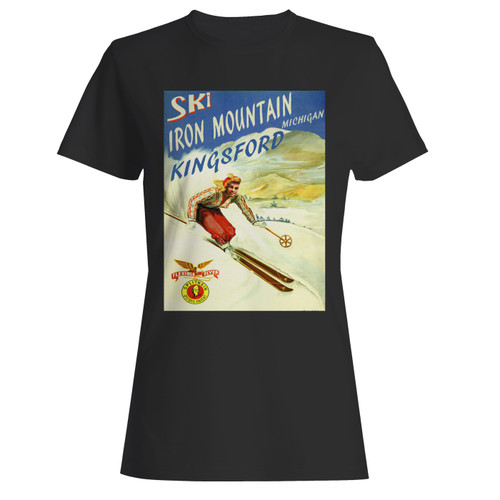 These are ski iron mountain kingsford michigan women t shirt that are cute tied to the side or paired with a cardigan or jacket for a more styled look. So comfy and classic, they are sure to make your vacation extra magical.