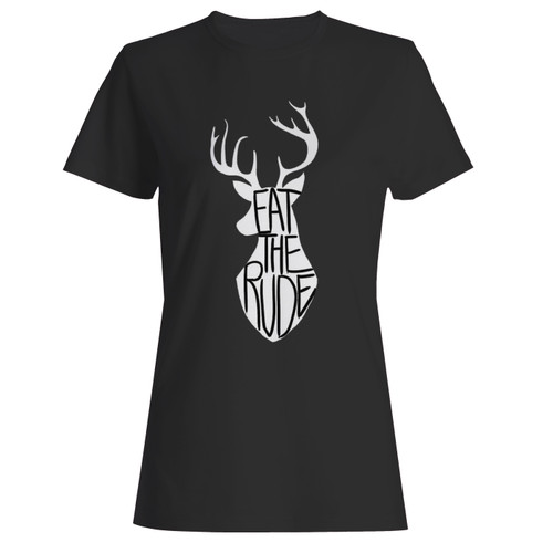 These are eat the rude hannibal lecter nbc women t shirt that are cute tied to the side or paired with a cardigan or jacket for a more styled look. So comfy and classic, they are sure to make your vacation extra magical.