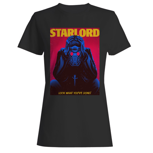 These are starlord superhero art women t shirt that are cute tied to the side or paired with a cardigan or jacket for a more styled look. So comfy and classic, they are sure to make your vacation extra magical.