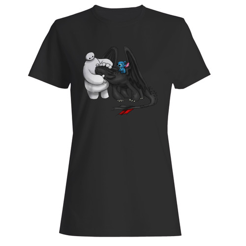 These are stitch with toothless funny women t shirt that are cute tied to the side or paired with a cardigan or jacket for a more styled look. So comfy and classic, they are sure to make your vacation extra magical.