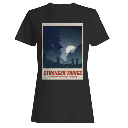These are stranger things tv series inspired women t shirt that are cute tied to the side or paired with a cardigan or jacket for a more styled look. So comfy and classic, they are sure to make your vacation extra magical.