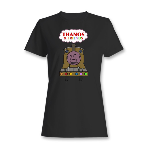 These are thanos train art women t shirt that are cute tied to the side or paired with a cardigan or jacket for a more styled look. So comfy and classic, they are sure to make your vacation extra magical.